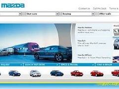 Скриншот сайта www.mazda.co.uk