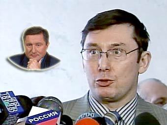 Евгений Кушнарев (на врезке, фото с сайта homopoliticus.com) и Юрий Луценко, кадр телеканала НТВ, архив