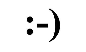  ":-)" 