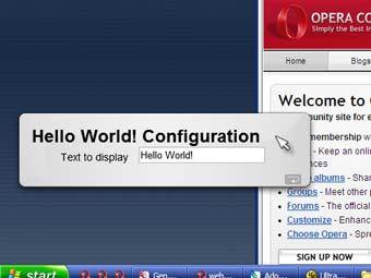   Opera Widgets 