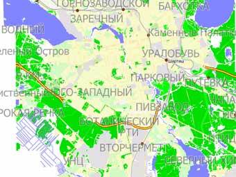 Екатеринбург. Карта с сайта nakarte.ru 