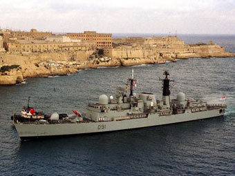 Эсминец "Ноттингем" в Средиземном море. Фото с официального сайта ВМС Великобритании