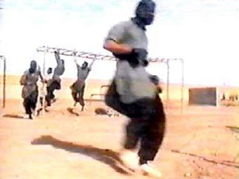 Тренировочный лагерь "Аль-Каеды". Кадр телеканала CNN, архив 