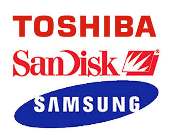 Toshiba, Samsung  Sandisk