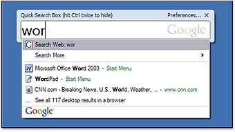   Quick Search Box
