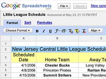  Google Spreadsheets