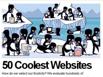   "50 Coolest Websites"   Time.com