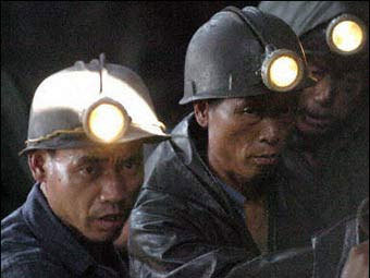 Китайские шахтеры. Кадр CCTV