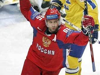 Алексей Морозов в форме сборной России. Фото AFP