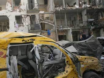 На месте взрыва в Алжире. Фото AFP