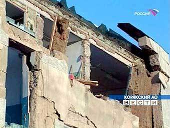 Последствия землетрясения в Корякии. Кадр телеканала "Россия"