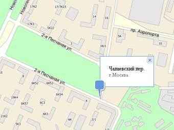 Схема места происшествия с сайта: nakarte.ru