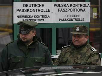 Граница Польши и Германии. Архивное фото AFP