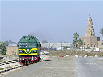 Товарный поезд в Ираке. Фото AFP