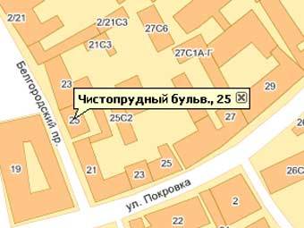 Схема места происшествия с сайта: maps.yandex.ru