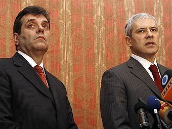 Воислав Коштуница и Борис Тадич. Фото AFP