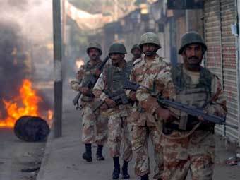 Пакистанские военные в Карачи. Фото AFP
