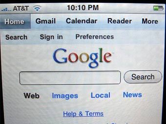 Google   iPhone.  Apple
